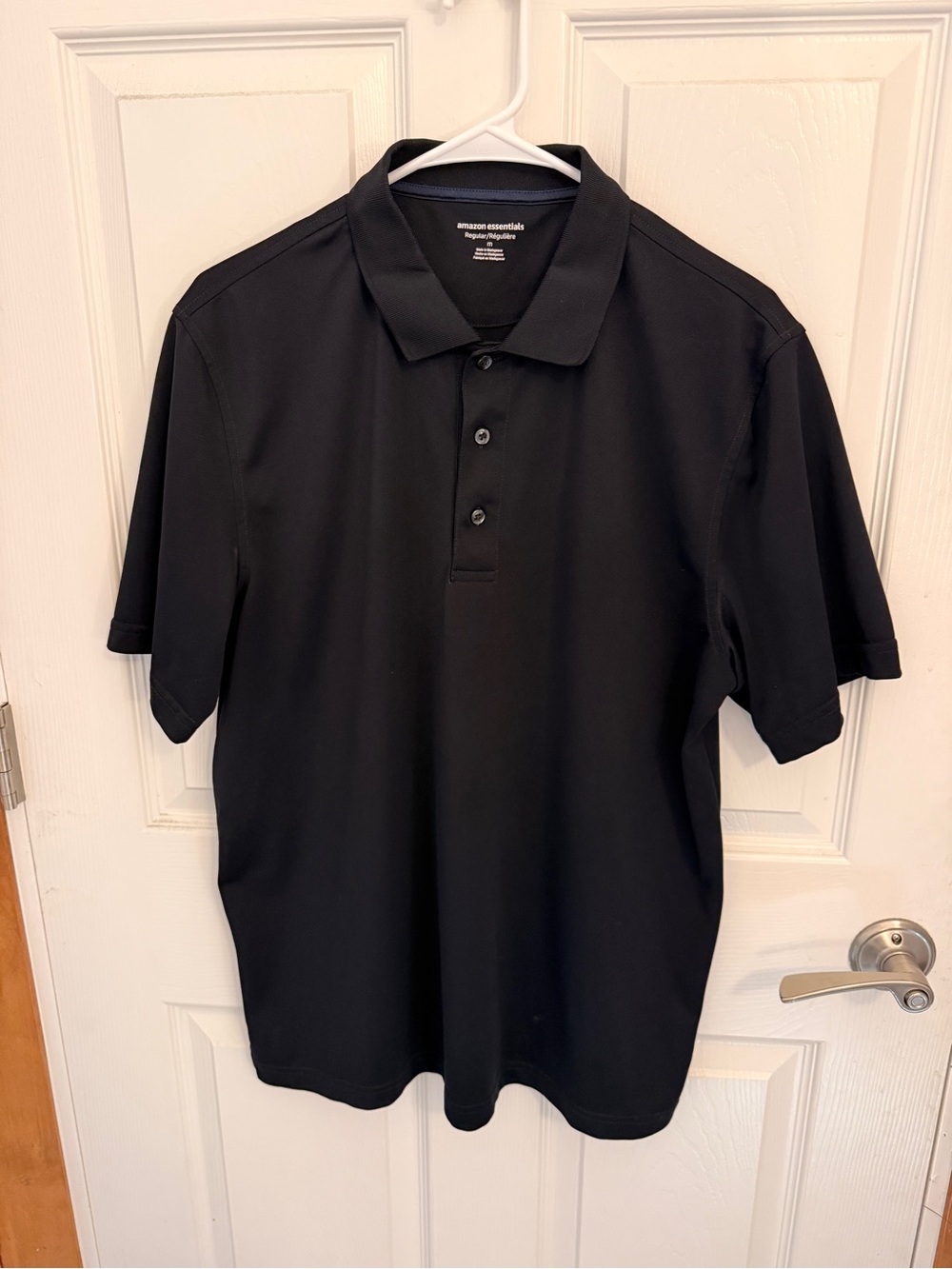 Amazon Essentials Black Men’s Polo Shirt – Short Sleeve